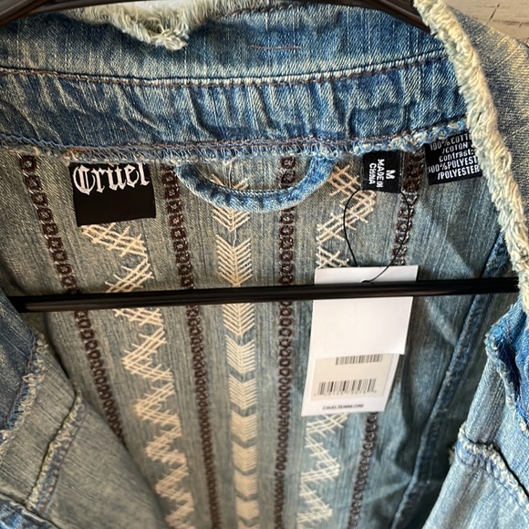 Cruel Half Jean Tank Jacket - Picture 3 of 6